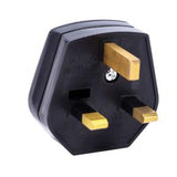 Niglon RPT13B 13A 3 Pin Fused Rubber Plug Top Black